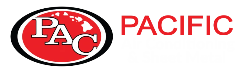 Pacific Air Conditioning WHITE NEW logo